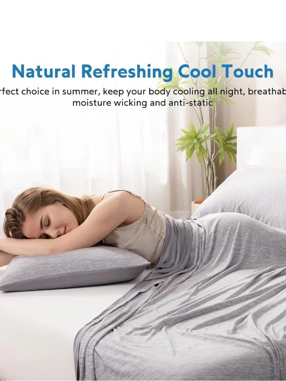 Cooling Blanket Summer Lightweight Breathable - Gray